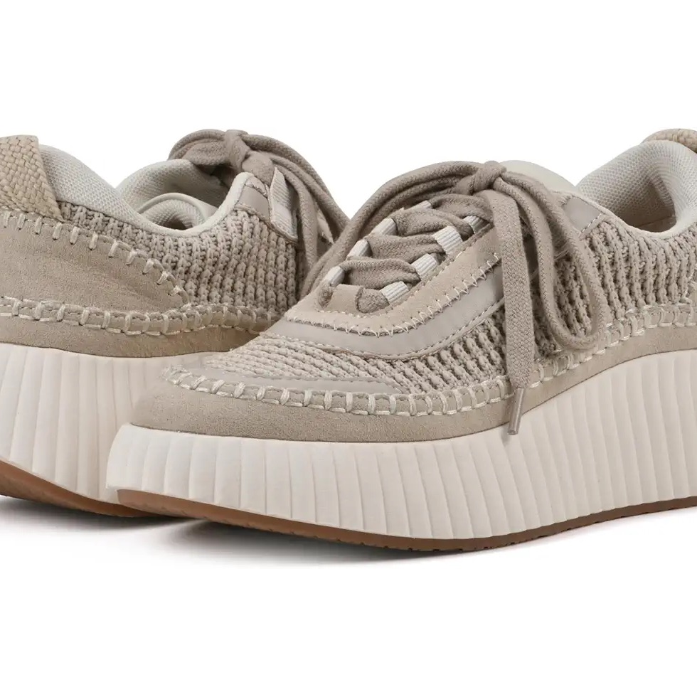 White Mountain Dynastic Lace Up Platform Sneakers